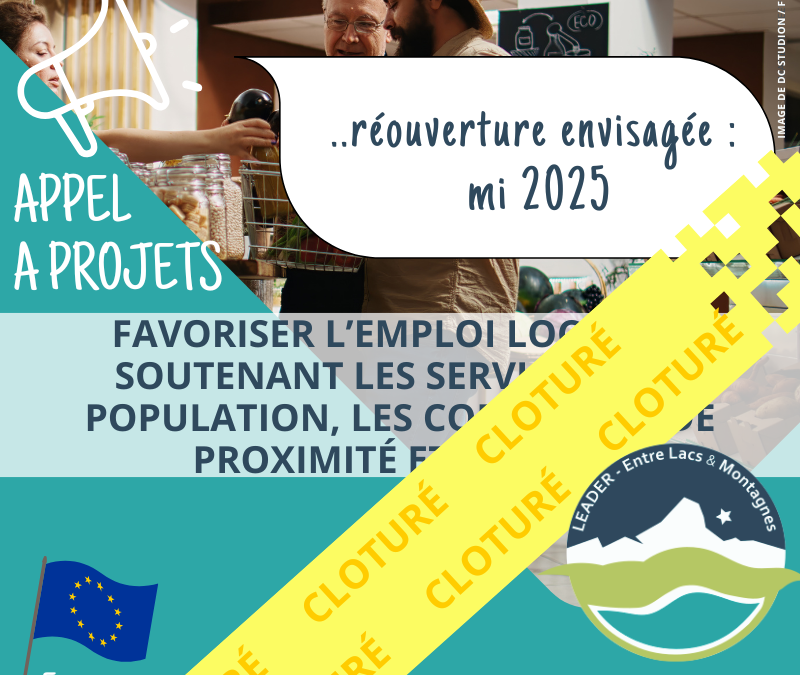 APPEL A PROJET LEADER – Favoriser l’emploi local en soutenant les services à la population, les commerces de proximité et les TPE